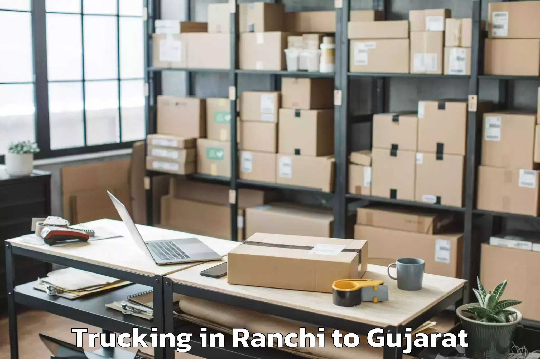 Ranchi to Ganpat University Mehsana Trucking Booking